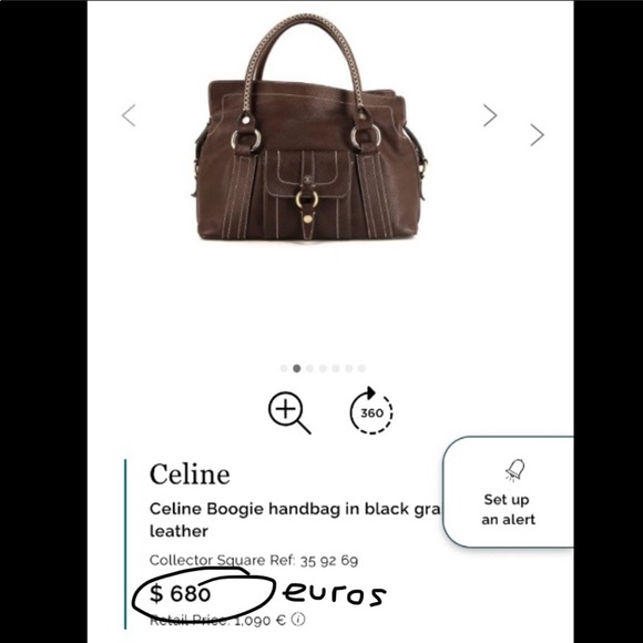 Authentic Celine black leather Boogie bag made Italy vintage - Picture 2 of 14